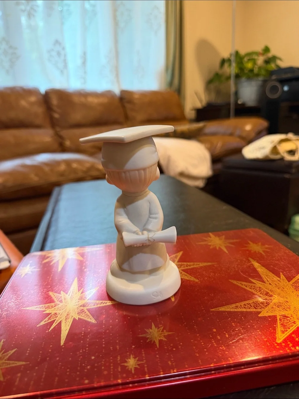 Precious moment Porcelain Graduation Figurine - Student Statue